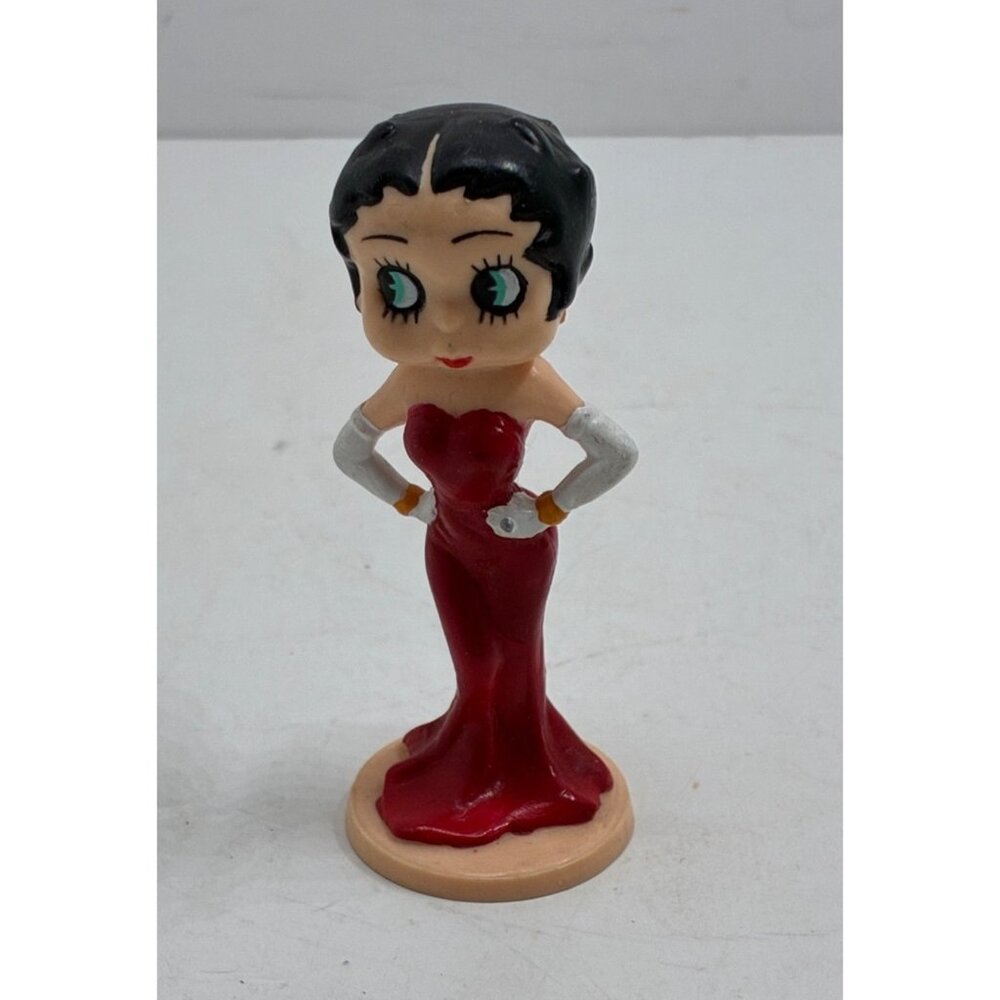 Vintage Betty Boop Red Evening Gown Collectible PVC Figurine 1990 K.F.S
